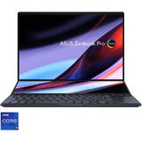 14.5'' Zenbook Pro 14 Duo OLED UX8402ZE, 2.8K 120Hz Touch, Procesor Intel Core i9-12900H (24M Cache, up to 5.00 GHz), 32GB DDR5, 2TB SSD, GeForce RTX 3050 Ti 4GB, Win 11 Pro, Tech Black