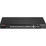 Switch Edimax GS-5424PLC network Gigabit Ethernet (10/100/1000) Power over Ethernet (PoE) 1U Black