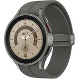 Smartwatch Samsung Galaxy Watch 5 Pro, LTE, 45 mm, Titanium, Wi-Fi, Bluetooth, GPS, NFC, Rezistent la apa