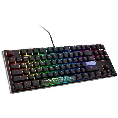 Tastatura Ducky One 3 Classic Black/White TKL Gaming , RGB LED - MX-Blue (US)