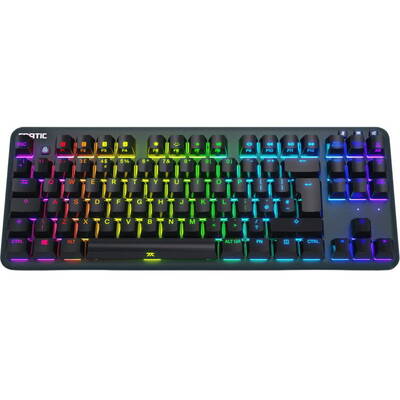 Tastatura Fnatic miniSTREAK, TKL Gaming , RGB LED - ANSI (US), MX-Silent-Red