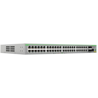 Switch ALLIED TELESIS 48x 10/100T ports and 4x 100/1000X SFP 2 for Stacking Fixed AC power supply EU Power Cord