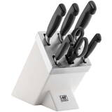 FOUR STAR 35148-207-0 kitchen knife/cutlery block set 7 pc(s) White