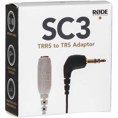 Adaptor Rode TRRS la TRS de 3,5 mm pentru smartLav
