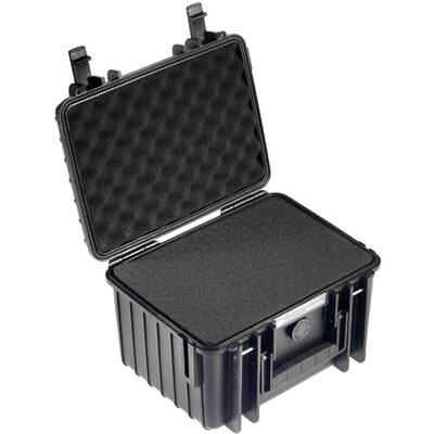 B&W International Outdoor Case Type 2000 black with pre-cut foam insert 2000/B/SI