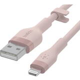 Cablu Date BoostCharge USB-A for Lightning silicone 2m, pink