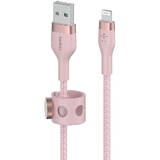 Cablu Date BoostCharge USB-A for Lightning silicone, 2m, pink