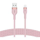 Cablu Date BoostCharge USB-A for Lightning silicone 3m, pink