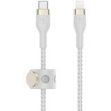 Cablu Date Booster Charge USB-C for Lightning silicone braided 2m white