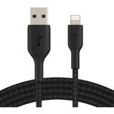 Cablu Date Braided USB-Lightning 2m Negru