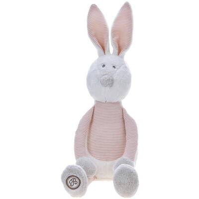 Beppe Jucarie de Plush Rabbit Enzo white-pink 27 cm