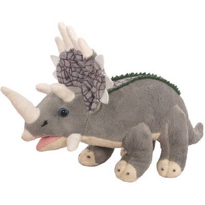Beppe Jucarie de Plush Mascot Triceratoprs grey 28 cm