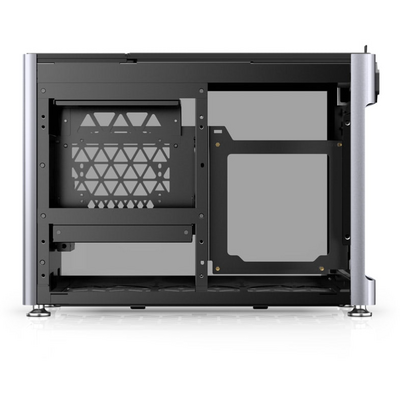 Carcasa PC Jonsplus i100 Pro Mini-ITX , Tempered Glass - Argintiu