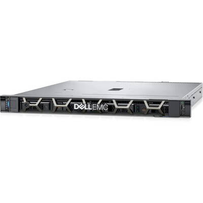 Sistem server Dell PowerEdge R250 1U, Procesor Intel Xeon E-2334 3.4GHz Rocket Lake, 16GB UDIMM RAM, 1x 4TB NL-SAS 7.2K 12G HDD, PERC H355, 4x Hot Plug LFF