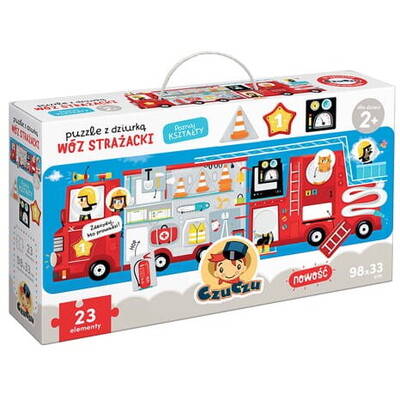 Puzzle CzuCzu with a hole Fire truck 23 elements 0401