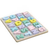 Puzzle iWood Alphabet wo oden pastel color Z1004