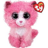 Meteor Jucarie Plush Cat pink with curly hair Reagan 24 cm 36479