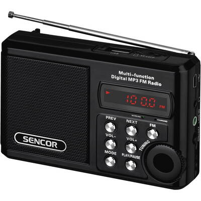 SENCOR Radio Portable SRD 215 B MP3, USB, SD