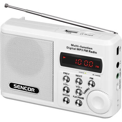 SENCOR Radio Portable SRD 215 W MP3, USB, SD