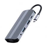 Docking Station Gembird USB-C 8in1, HDMI, USB-C, PD, VGA, USB 3.1, 2.0, audio, card reader
