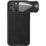 Leather S with camera cover black