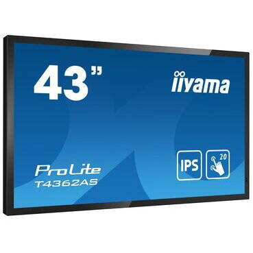 Monitor IIyama Public T4362AS-B1 PCAP Touch, 109 cm (43") - 3840 x 2160 4K Ultra HD