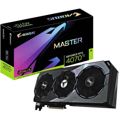 Placa Video GIGABYTE AORUS GeForce RTX 4070 Ti MASTER 12GB GDDR6X 192-bit DLSS 3.0