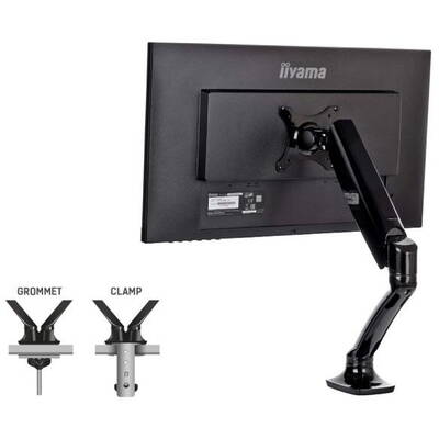 Suport TV / Monitor IIyama DS3001C-B1 Single, 10'' - 27', Ajustabil 0 - 410mm, Rotire 360 grade, Pivot 90 grade