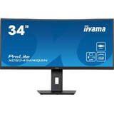 Monitor IIyama ProLite XCB3494WQSN-B5 Curbat 34 inch UWQHD VA 0.4 ms 120 Hz USB-C HDR FreeSync Premium