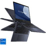 Ultrabook Asus 14'' ExpertBook B5 Flip B5402FBA, FHD Touch, Procesor Intel Core i7-1260P (18M Cache, up to 4.70 GHz), 24GB DDR5, 1TB SSD, Intel Iris Xe, Win 11 Pro, Star Black