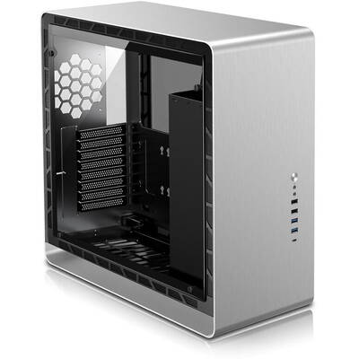 Carcasa PC Jonsbo UMX6 Midi-Tower, Tempered Glass - Argintiu