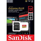 Card de Memorie SanDisk Extreme PLUS 128GB, UHS-I U3, V30, A2 + Adaptor SD