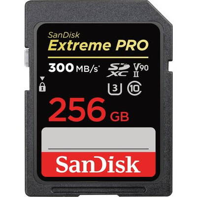 Card de Memorie SanDisk ExtremePRO SDXC V90 256G 300MB UHS-II SDSDXDK-256G-GN4IN