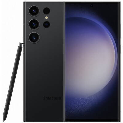 Smartphone Samsung Galaxy S23 Ultra, Octa Core, 512GB, 12GB RAM, Dual SIM, 5G, 5-Camere, Phantom Black