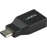 Adaptor Lindy 1x USB 3.2 tip C Male - 1x USB 3.2 tip A Female, negru