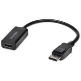 Adaptor Kensington VP4000, 1x DisplayPort 1.2 Male - 1x HDMI 1.4 Female, 0.18 m, negru