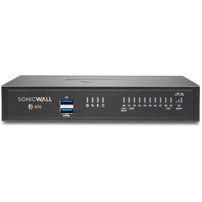 Firewall SONIC WALL TZ470 3.5GBPS 8XGBE 150SSL, 02-SSC-2829A