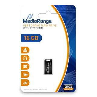 Memorie USB MediaRange MR921, 16GB, USB 2.0, Black