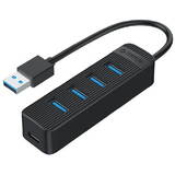Hub USB Orico TWU3-4A 4 port-uri USB 3.0 Negru