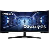 Monitor Samsung Gaming Odyssey G5 LC34G55TWWPXEN Curbat 34 inch UWQHD VA 1 ms 165 Hz HDR FreeSync Premium