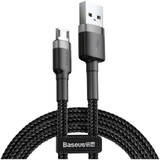 Cablu Baseus Cafule 2.4A 1m Micro USB (grey/black)