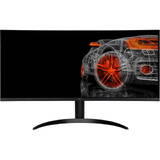 Monitor LG Gaming IPS LED 34" 34WQ75X-B, WQHD (3440 x 1440), HDMI, DisplayPort, AMD FreeSync, Ecran Curbat, Boxe, 100 Hz, 5 ms, Negru