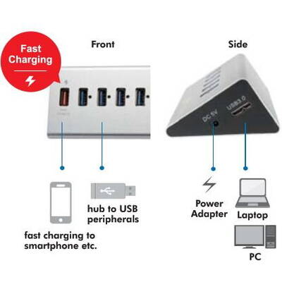 Hub USB Logilink UA0229 Grey