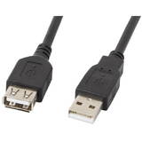 Cablu Date LANBERG extension USB 2.0 AM-AF 5m black