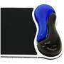 Mouse pad Kensington ergonomic Crystal Wave - gel, albastru-negru