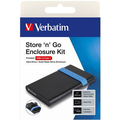 Rack VERBATIM Secure Enclosure Kit Keypad Access 2,5  USB 3.2 Gen 1