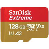 Card de Memorie SanDisk Extreme microSDXC128GB C10 V30 UHS-I U3
