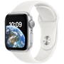 Smartwatch Apple Watch SE2, 40mm Aluminium Silver cu White Sport Band Regular + GPS