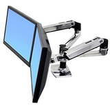 Suport TV / Monitor Ergotron 45-245-026 LX DUAL SIDE BY SIDE ARM POLISH/27IN 18.1KG LIFT33 MIS-D 10Y WA