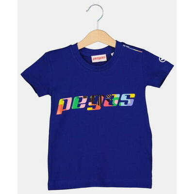 Pegas TRICOU  LOGO MULTICOLOR COPII  ROYAL BLU